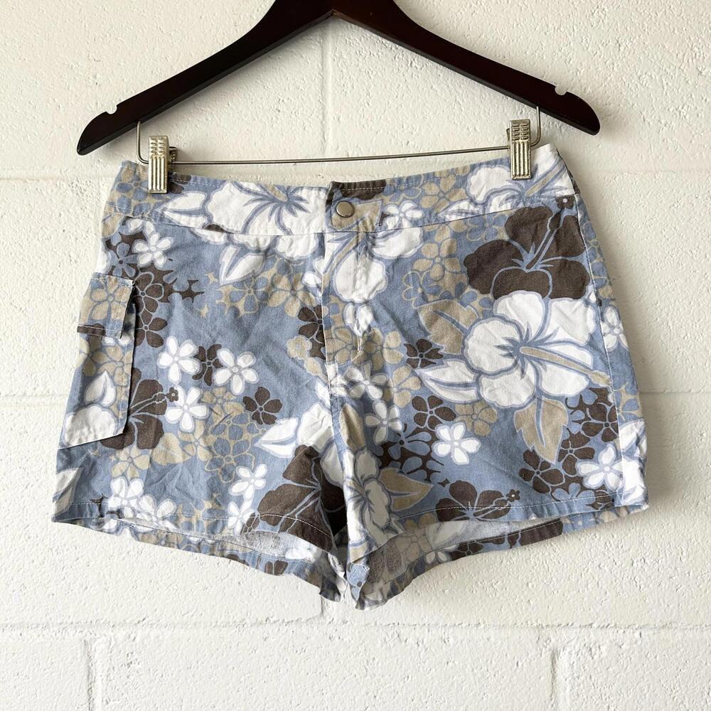 Vintage Unbranded Hawaiian Print Floral Casual Shorts Women’s Small Medium 29W